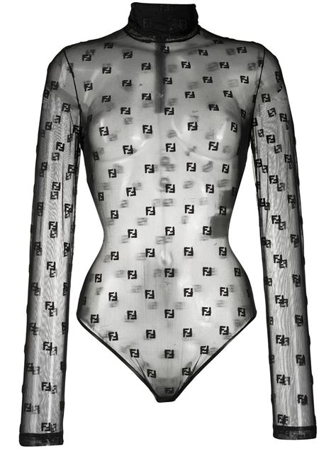 fendi tops womens|Fendi sheer bodysuit.